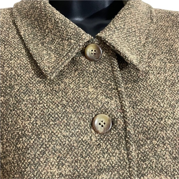 PENDLETON vintage wool tweed boucle jacket brown | size 12 - Picture 4 of 8
